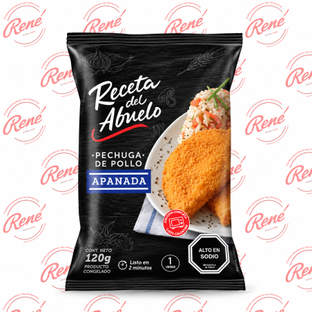 Pechuga de pollo apanada Receta del Abuelo 120 g