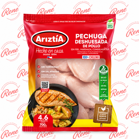 Pechuga deshuesada de pollo Ariztía 700 g