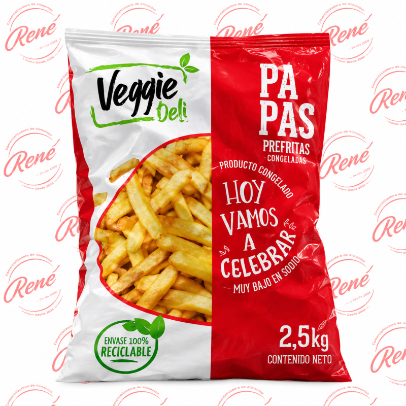 Papas prefritas Veggie Deli 2,5 kg